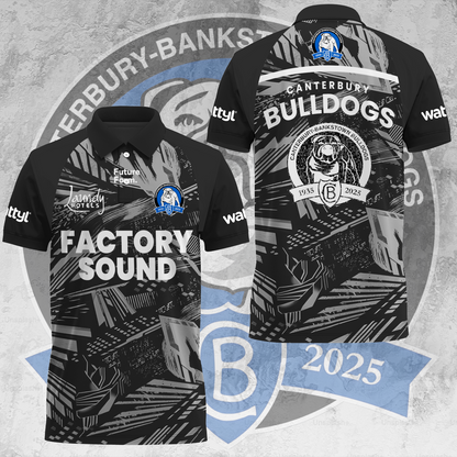 Canterbury-Bankstown Bulldogs NRL 2025 The Dogs of War Limited Edition Polo Shirt TM V1
