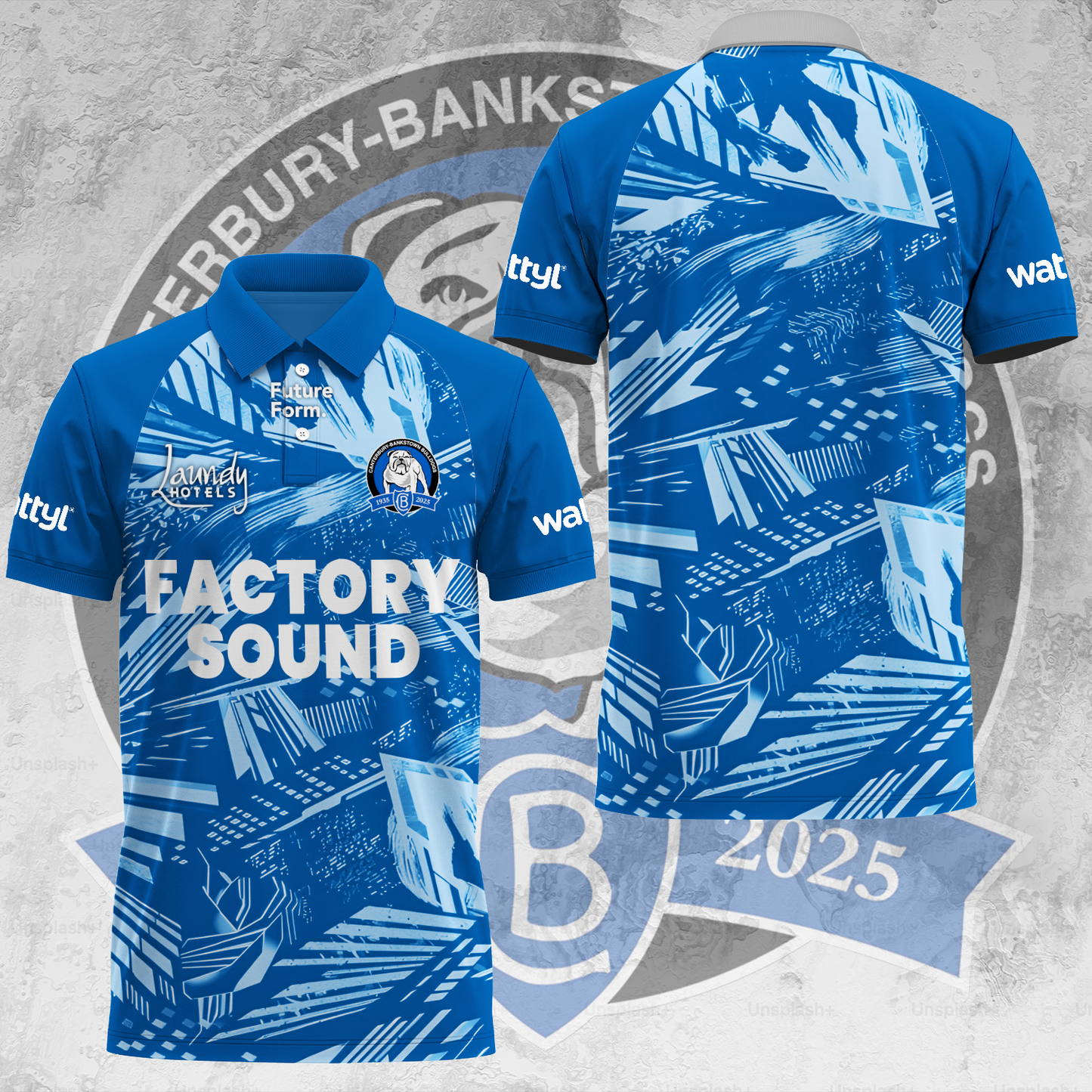 Canterbury-Bankstown Bulldogs NRL 2025 The Dogs Of War Limited Edition Polo Shirt TM V1