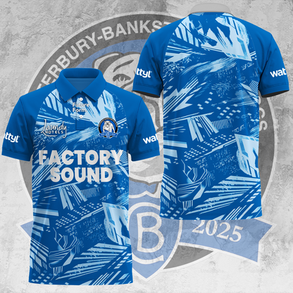 Canterbury-Bankstown Bulldogs NRL 2025 The Dogs Of War Limited Edition Polo Shirt TM V1