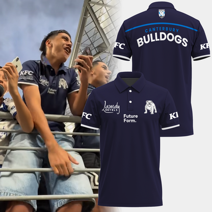 Canterbury-Bankstown Bulldogs NRL 2025 The Dogs Of War Limited Edition Polo Shirt TM V13