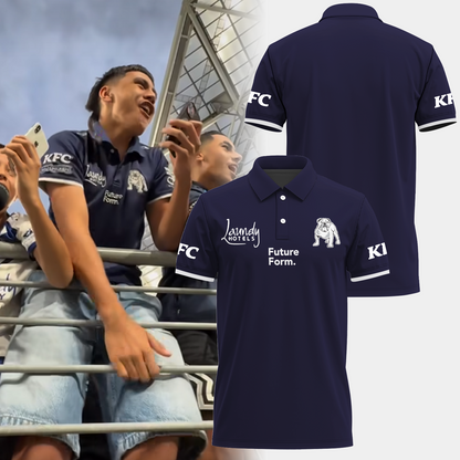 Canterbury-Bankstown Bulldogs NRL 2025 The Dogs Of War Limited Edition Polo Shirt TM V15