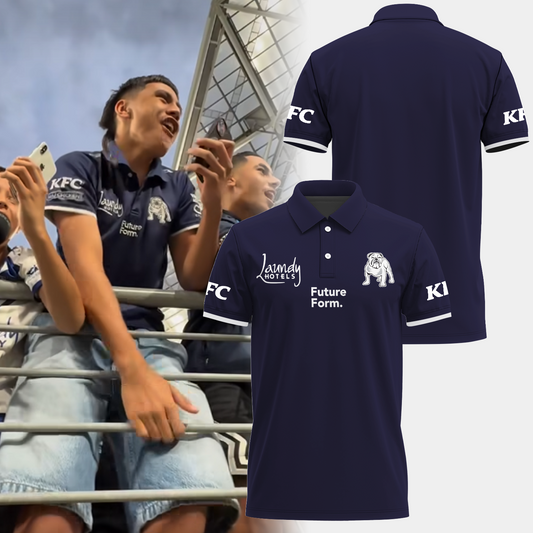 Canterbury-Bankstown Bulldogs NRL 2025 The Dogs Of War Limited Edition Polo Shirt TM V15