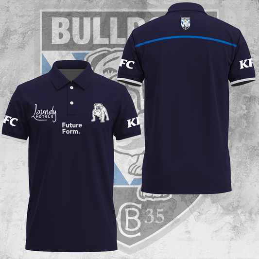 Canterbury-Bankstown Bulldogs NRL 2025 The Dogs Of War Limited Edition Polo Shirt TM V19