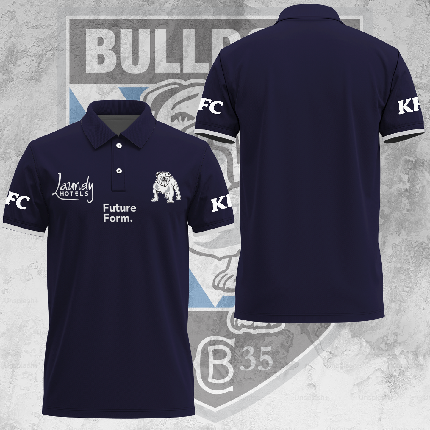 Canterbury-Bankstown Bulldogs NRL 2025 The Dogs Of War Limited Edition Polo Shirt TM V20