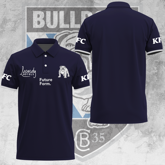 Canterbury-Bankstown Bulldogs NRL 2025 The Dogs Of War Limited Edition Polo Shirt TM V20
