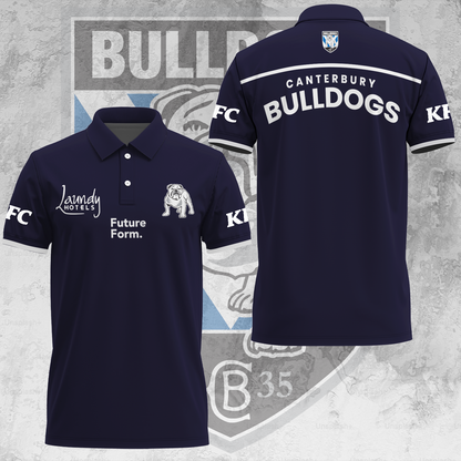 Canterbury-Bankstown Bulldogs NRL 2025 The Dogs Of War Limited Edition Polo Shirt TM V21