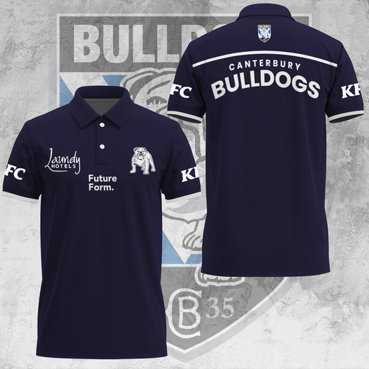 Canterbury-Bankstown Bulldogs NRL 2025 The Dogs Of War Limited Edition Polo Shirt TM V21