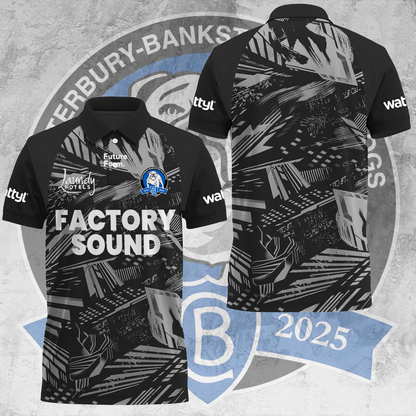 Canterbury-Bankstown Bulldogs NRL 2025 The Dogs of War Limited Edition Polo Shirt TM V4