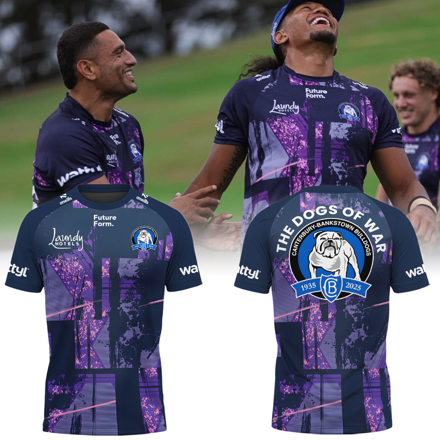 Canterbury-Bankstown Bulldogs NRL 2025 The Dogs Of War Limited Edition T-Shirt TM V1