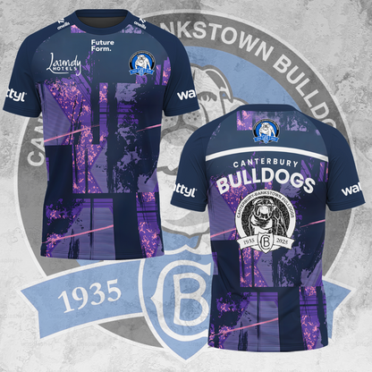 Canterbury-Bankstown Bulldogs NRL 2025 The Dogs Of War Limited Edition T-Shirt TM V10