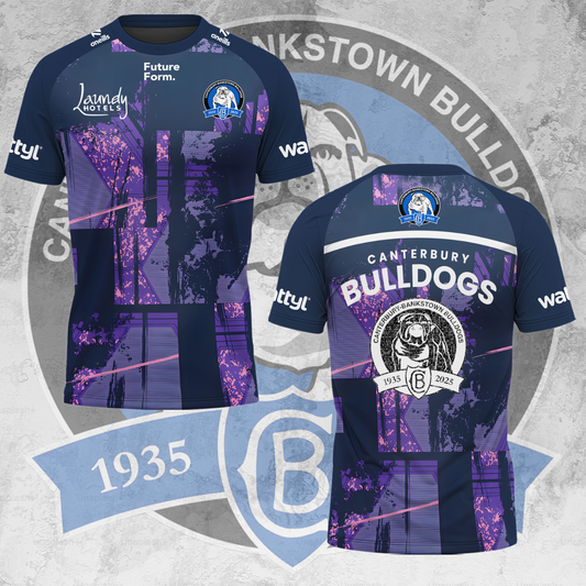 Canterbury-Bankstown Bulldogs NRL 2025 The Dogs Of War Limited Edition T-Shirt TM V10