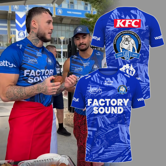 Canterbury-Bankstown Bulldogs NRL 2025 The Dogs of War Limited Edition T-Shirt TM V11
