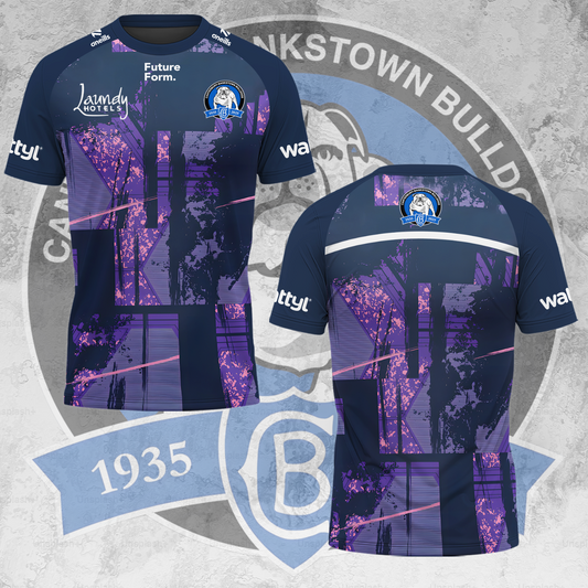 Canterbury-Bankstown Bulldogs NRL 2025 The Dogs Of War Limited Edition T-Shirt TM V11