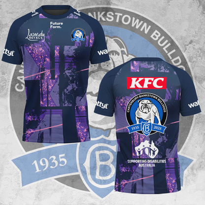 Canterbury-Bankstown Bulldogs NRL 2025 The Dogs Of War Limited Edition T-Shirt TM V12