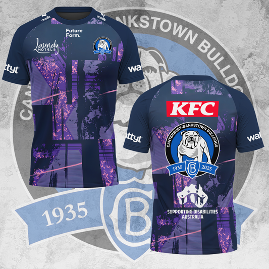 Canterbury-Bankstown Bulldogs NRL 2025 The Dogs Of War Limited Edition T-Shirt TM V12