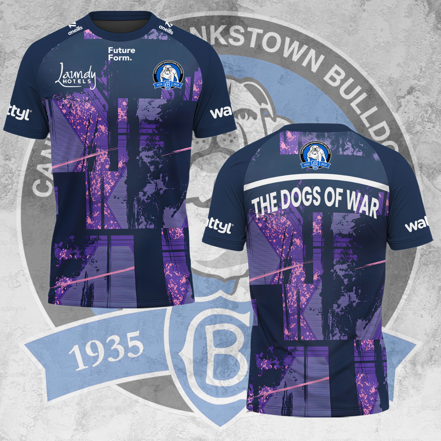 Canterbury-Bankstown Bulldogs NRL 2025 The Dogs Of War Limited Edition T-Shirt TM V14
