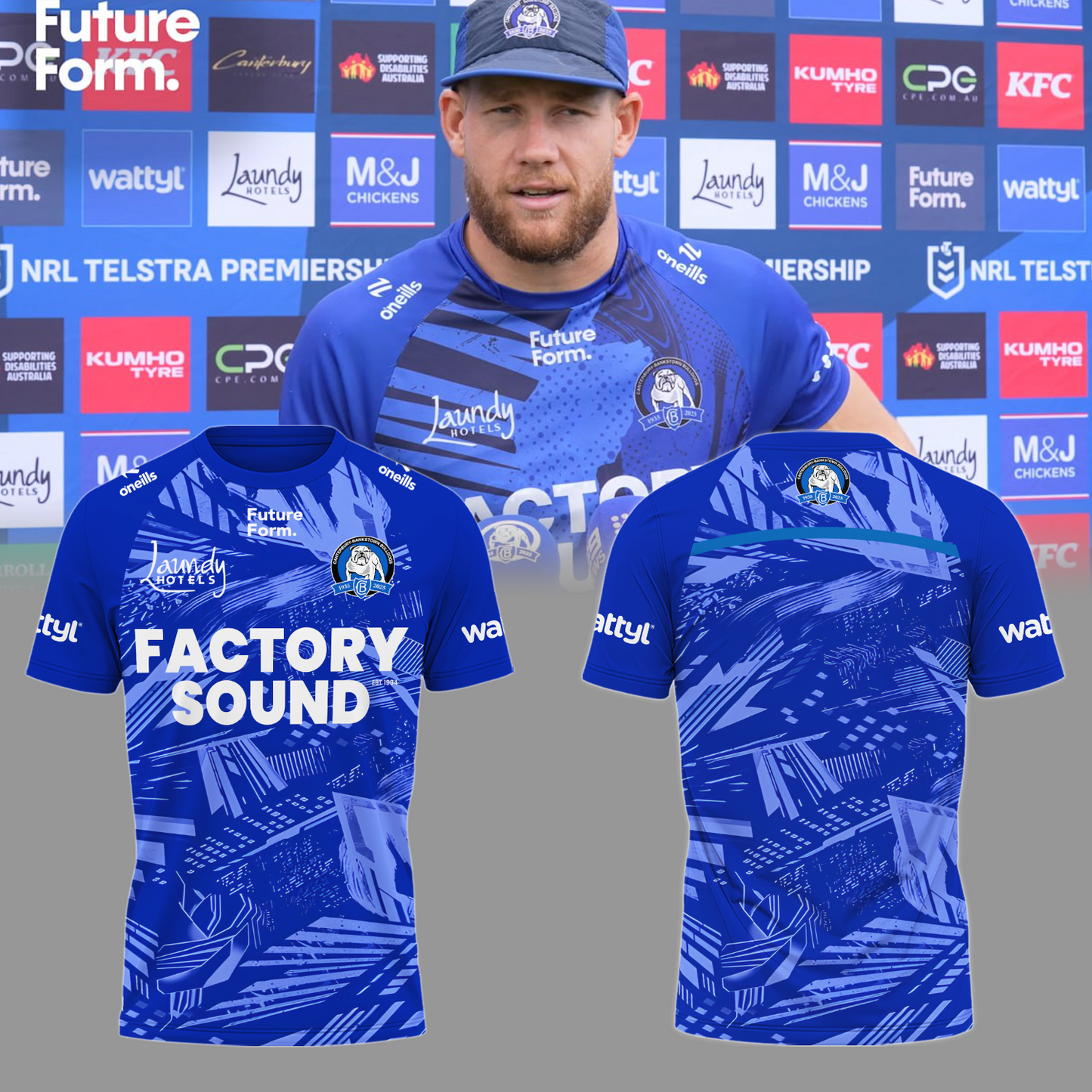 Canterbury-Bankstown Bulldogs NRL 2025 The Dogs of War Limited Edition T-Shirt TM V4