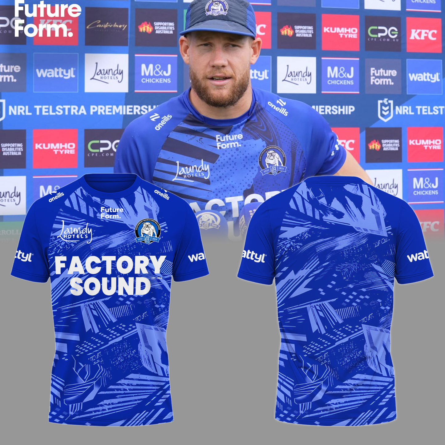 Canterbury-Bankstown Bulldogs NRL 2025 The Dogs of War Limited Edition T-Shirt TM V6