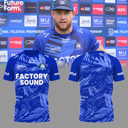 Canterbury-Bankstown Bulldogs NRL 2025 The Dogs of War Limited Edition T-Shirt TM V6