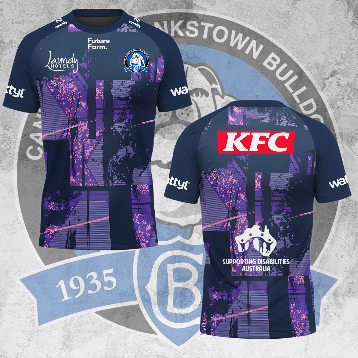 Canterbury-Bankstown Bulldogs NRL 2025 The Dogs Of War Limited Edition T-Shirt TM V9