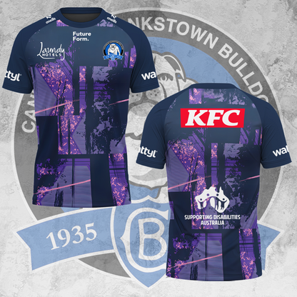 Canterbury-Bankstown Bulldogs NRL 2025 The Dogs Of War Limited Edition T-Shirt TM V9