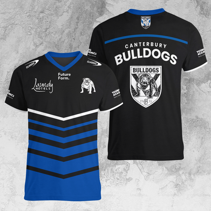 Canterbury-Bankstown Bulldogs NRL 2025 The Dogs Of War Limited Edition V-neck T-Shirt TM NTA V1