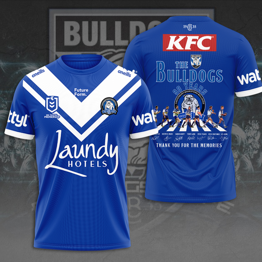 Canterbury-Bankstown Bulldogs NRL 2025 The Dogs Of War Special Edition T-Shirt TM NTA