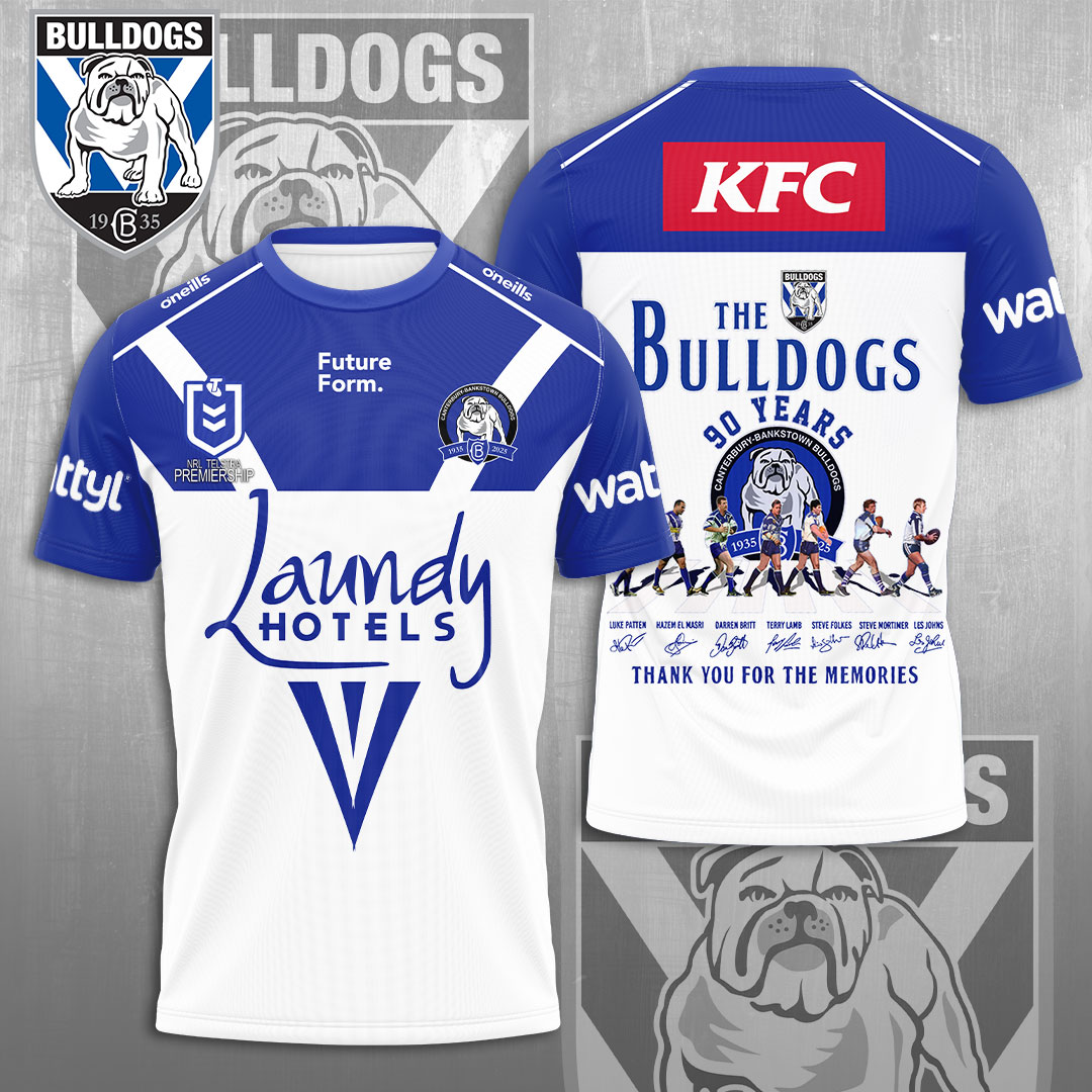 Canterbury-Bankstown Bulldogs NRL 2025 The Dogs Of War Special Edition T-Shirt TM NTA
