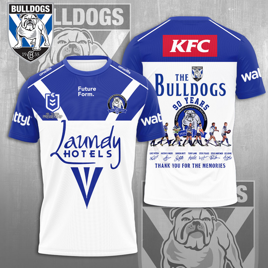 Canterbury-Bankstown Bulldogs NRL 2025 The Dogs Of War Special Edition T-Shirt TM NTA