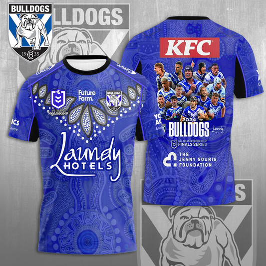 Canterbury-Bankstown Bulldogs NRL 2025 The Dogs Of War Special Edition T-Shirt TM NTA V22