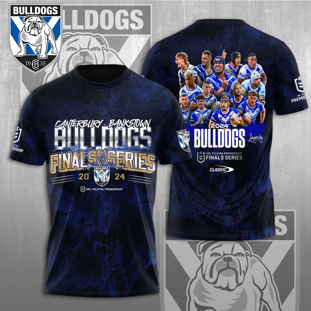 Canterbury-Bankstown Bulldogs NRL 2025 The Dogs Of War Special Edition T-Shirt TM NTA V23
