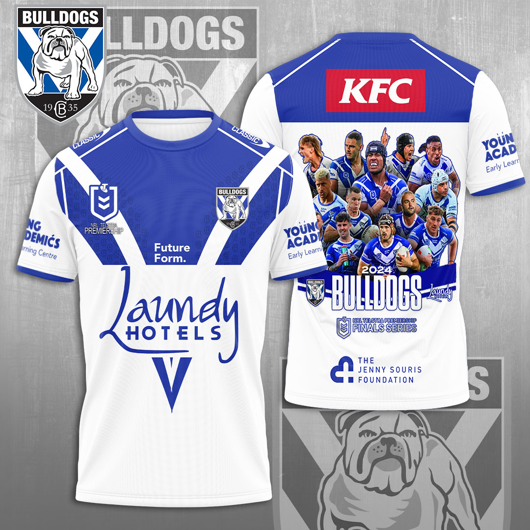 Canterbury-Bankstown Bulldogs NRL 2025 The Dogs Of War Special Edition T-Shirt TM NTA V24