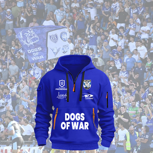 Canterbury-Bankstown Bulldogs NRL 2025 Zipper Hoodie TM NTA V1