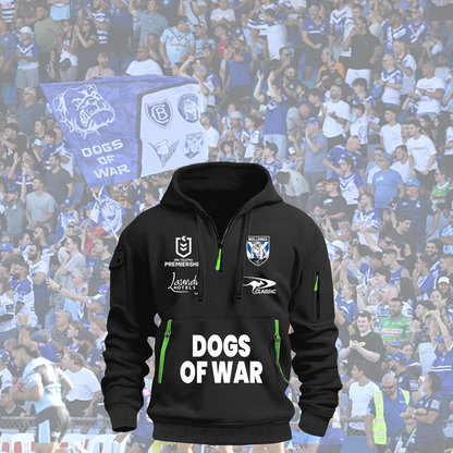 Canterbury-Bankstown Bulldogs NRL 2025 Zipper Hoodie TM NTA V2