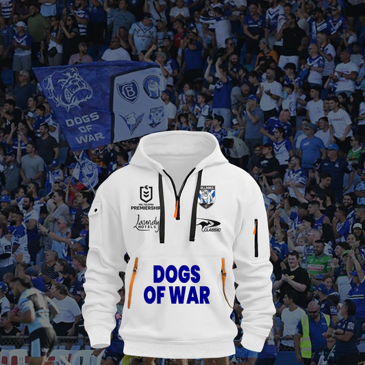 Canterbury-Bankstown Bulldogs NRL 2025 Zipper Hoodie TM NTA V3