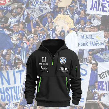 Canterbury-Bankstown Bulldogs NRL 2025 Zipper Hoodie TM NTA V7