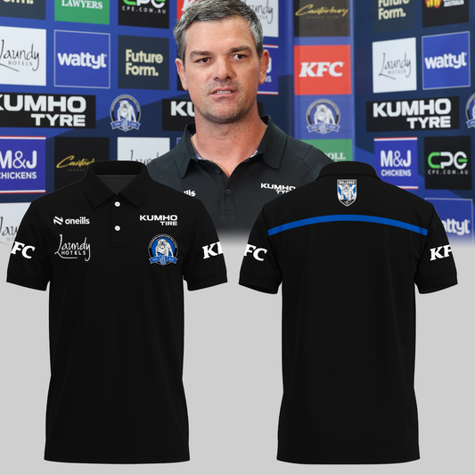 Canterbury-Bankstown Bulldogs NRL Coach 2025 Dogs Of War Limited Edition Polo Shirt TM V2