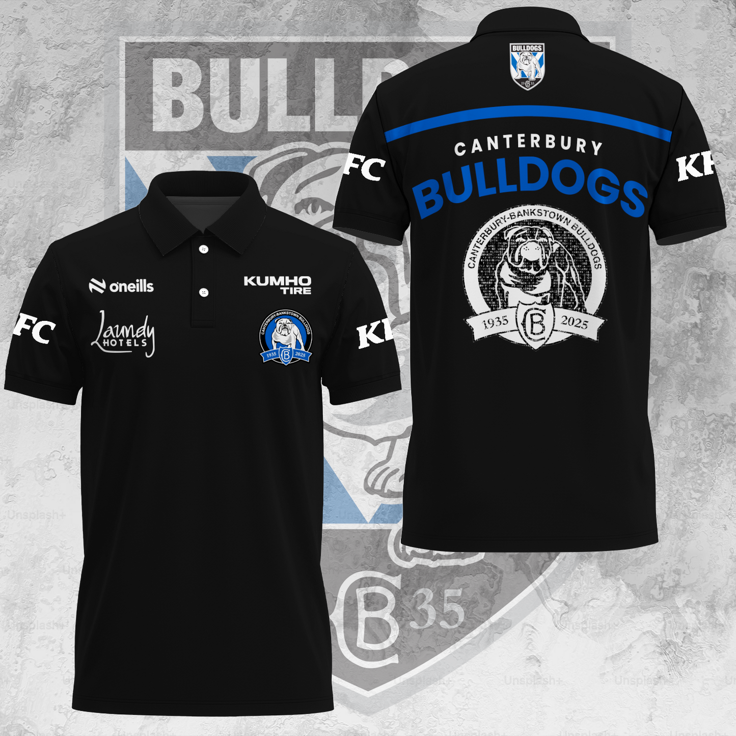 Canterbury-Bankstown Bulldogs NRL Coach 2025 Dogs Of War Limited Edition Polo Shirt TM V3