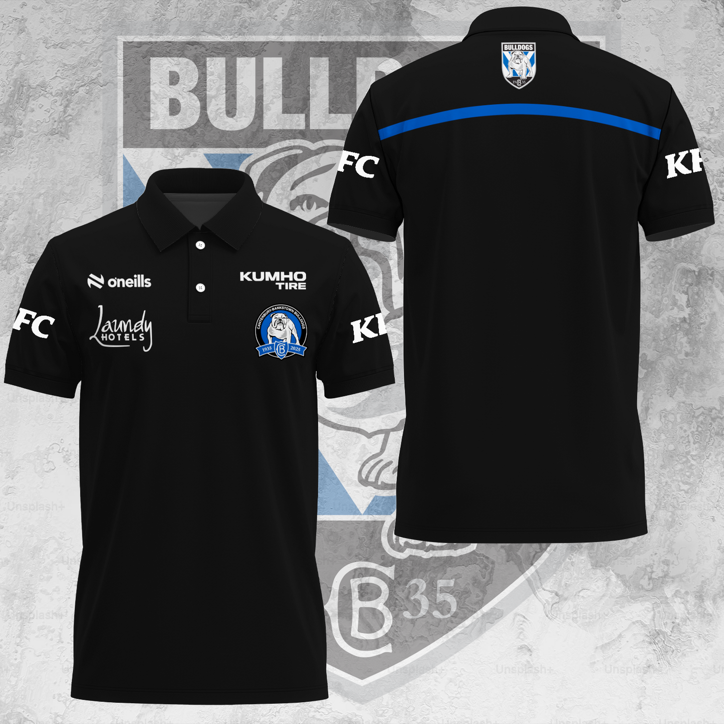 Canterbury-Bankstown Bulldogs NRL Coach 2025 Dogs Of War Limited Edition Polo Shirt TM V4
