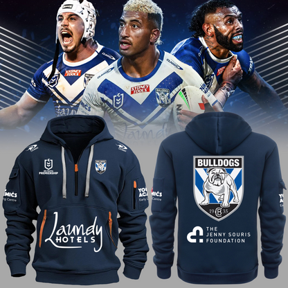 Canterbury-Bankstown Bulldogs NRL Dog Of War Limited Edition Zipper Hoodie TM V1
