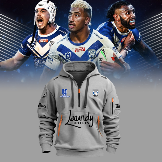 Canterbury-Bankstown Bulldogs NRL Dog Of War Limited Edition Zipper Hoodie TM V4