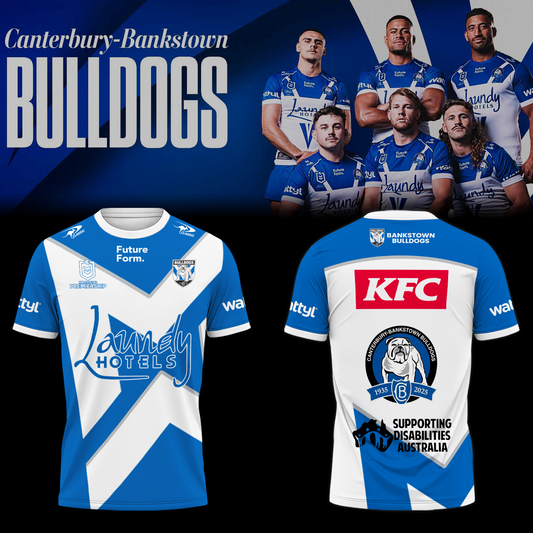 Canterbury-Bankstown Bulldogs NRL Dog Of War Limited Edittion T-Shirt TM - You will save more when you buy the clothes and hat combo V2
