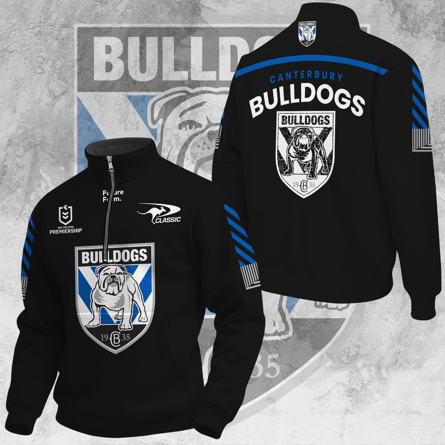 Canterbury-Bankstown Bulldogs NRL Dogs Of War Limited Edition New Hoodie 2025 - When you buy a combo - You save more V1