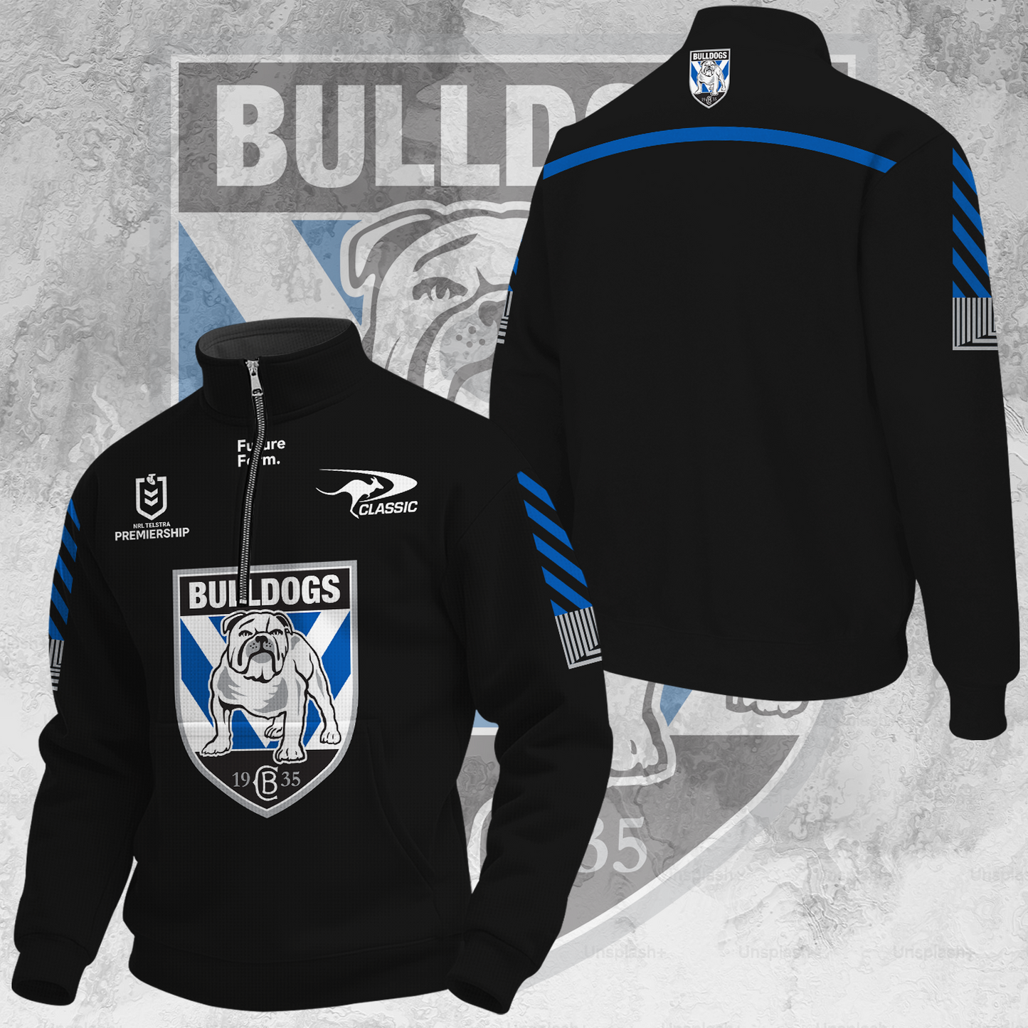 Canterbury-Bankstown Bulldogs NRL Dogs Of War Limited Edition New Hoodie 2025 - When you buy a combo - You save more V2