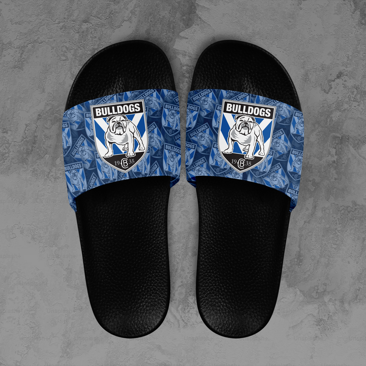 Canterbury Bulldogs 1 NRL 2025 Limited Edition Slide Sandals TM NTA V1