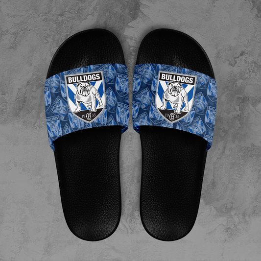 Canterbury Bulldogs 1 NRL 2025 Limited Edition Slide Sandals TM NTA V1
