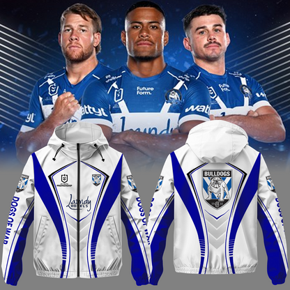 Canterbury Bulldogs 2 NRL 2025 Windbreaker Jacket TM NTA V1