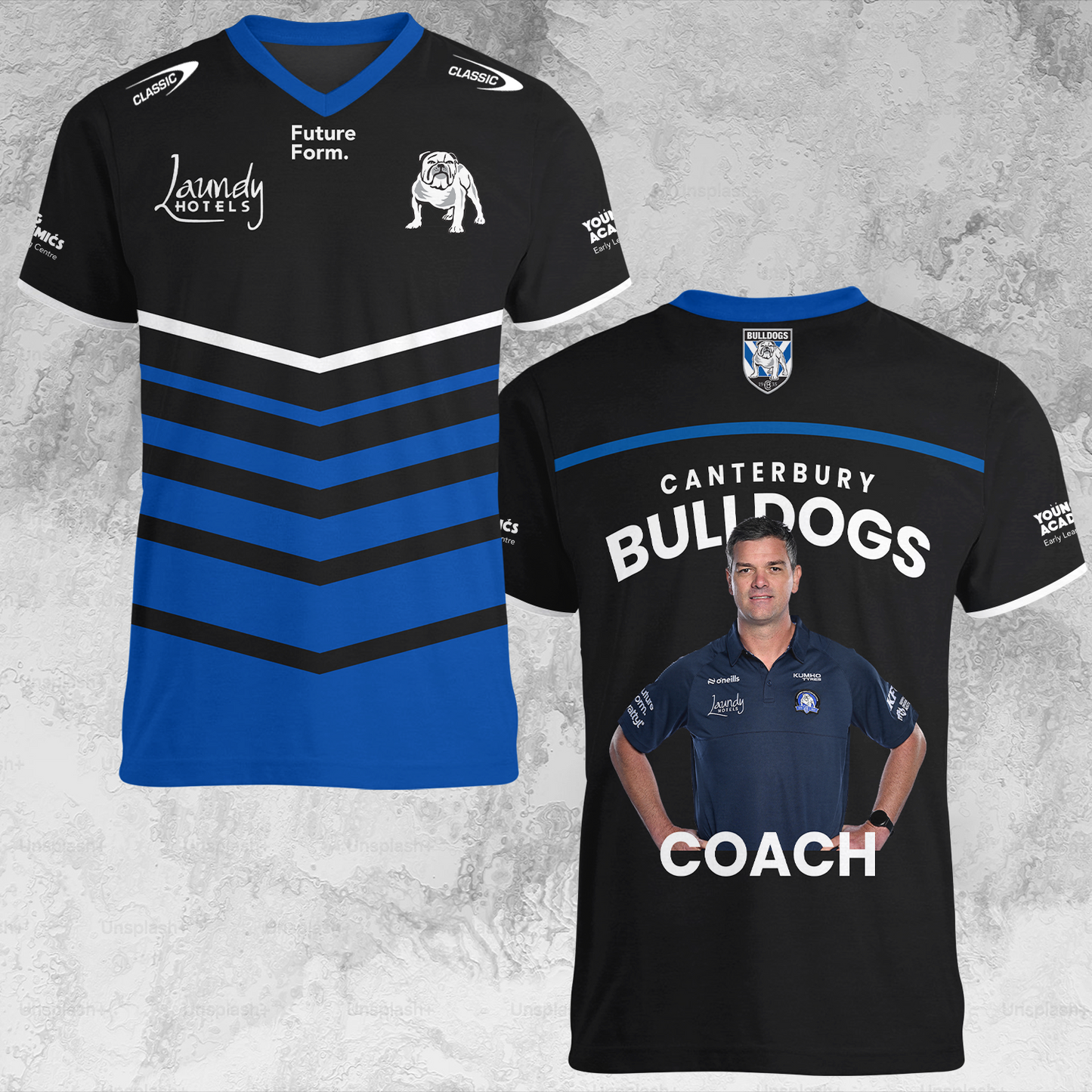 canterbury bulldogs 2 The Dogs Of War NRL 2025 Limited Edition V-neck T-Shirt TM NTA V1
