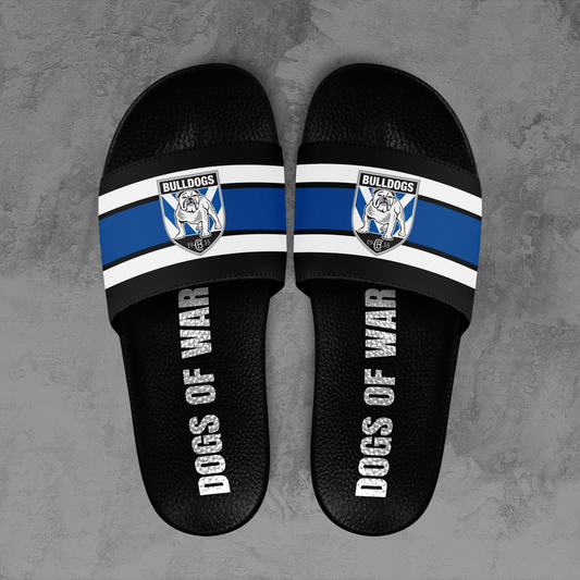 Canterbury Bulldogs 3 NRL 2025 Limited Edition Slide Sandals TM NTA V1