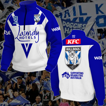 Canterbury Bulldogs 4 NRL 2025 New Hoodie TM NTA V1 TDT